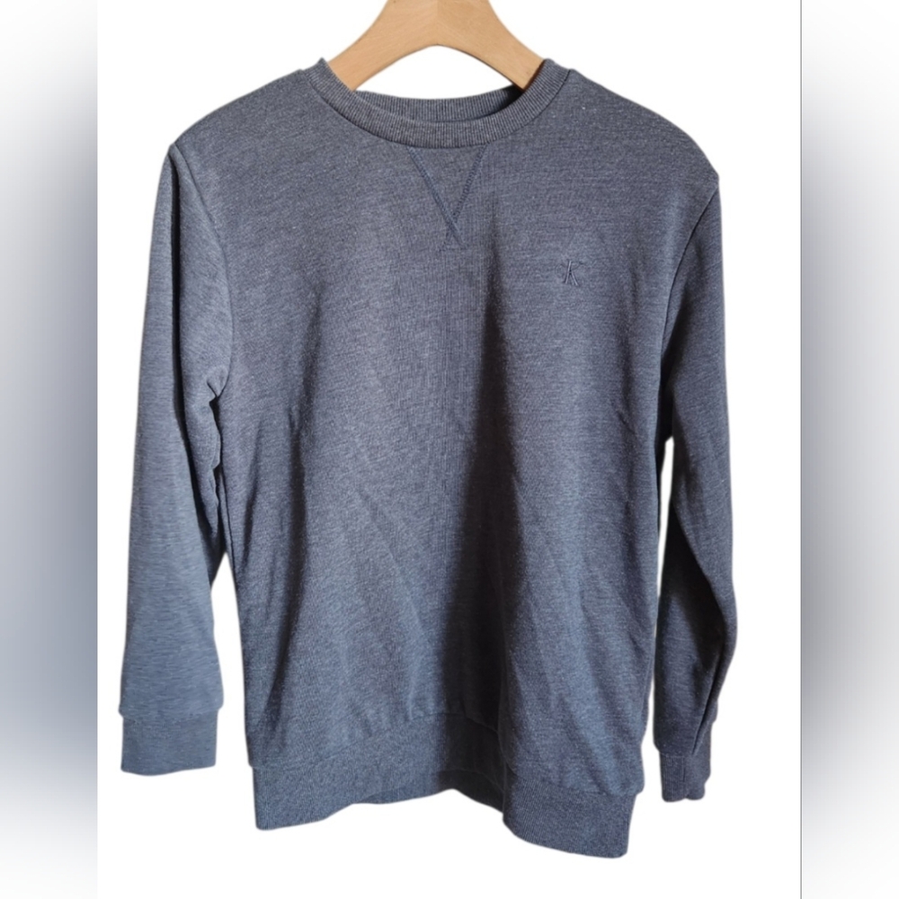 Calvin Klein Jeans Men's Charcoal Crewneck Sweater